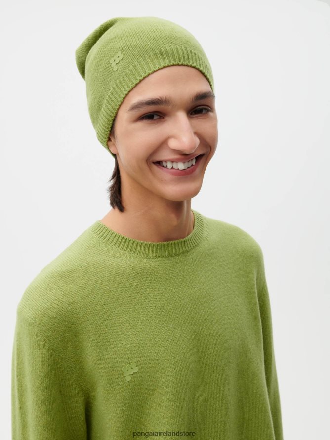 Unisex Pangaia Accessories Recycled Cashmere Beanie TT8Z42506 Grass Green