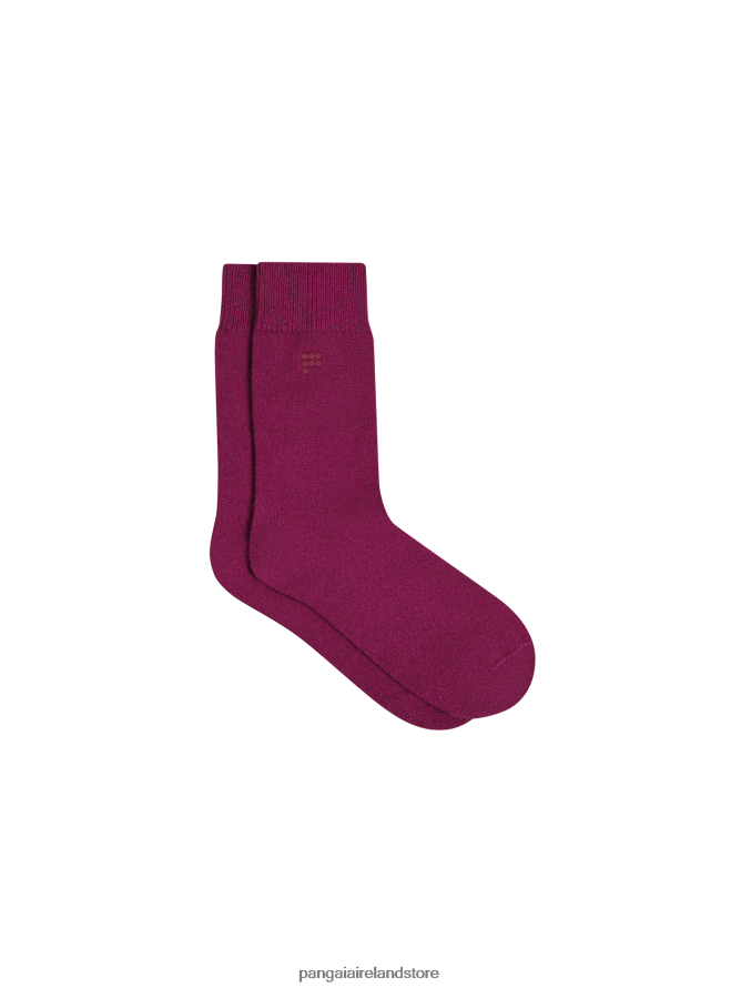 Unisex Pangaia Accessories Recycled Cashmere Socks TT8Z42502 Plum Purple
