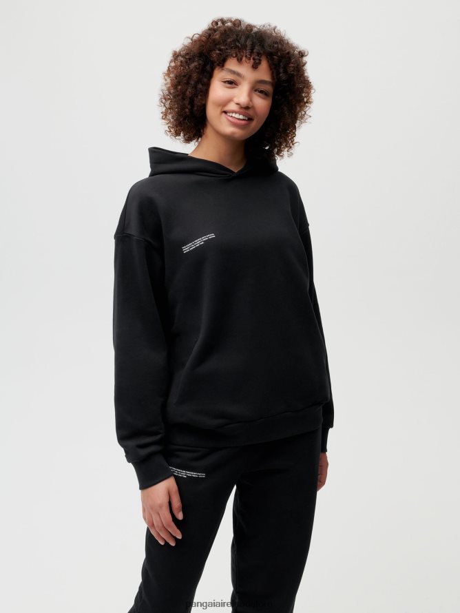 Women Pangaia Clothes 365 Hoodie TT8Z421 Black