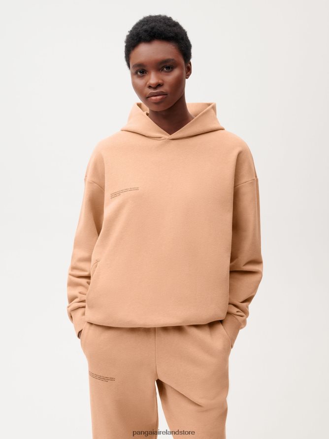 Women Pangaia Clothes Food Dye Hoodie TT8Z4229 Rooibos Red