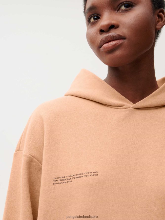 Women Pangaia Clothes Food Dye Hoodie TT8Z4229 Rooibos Red