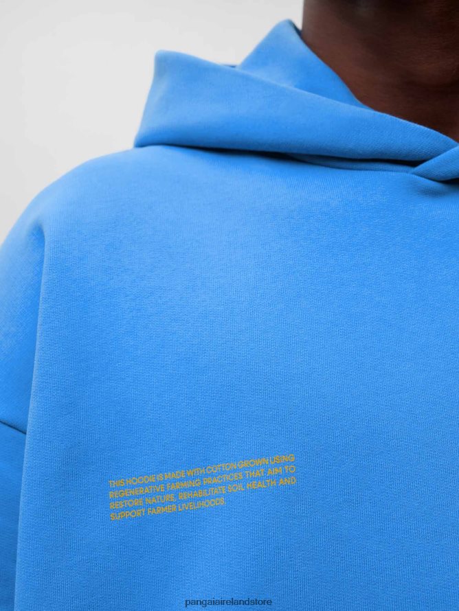 Women Pangaia Clothes In Conversion Cotton Hoodie TT8Z4223 Water Blue