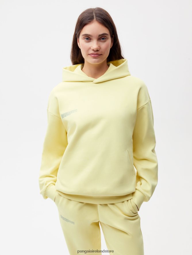 Women Pangaia Clothes In Conversion Cotton Hoodie TT8Z4265 Sunbeam Yellow