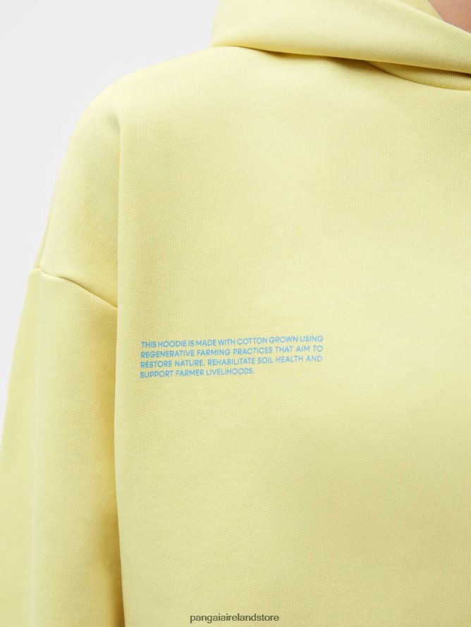 Women Pangaia Clothes In Conversion Cotton Hoodie TT8Z4265 Sunbeam Yellow