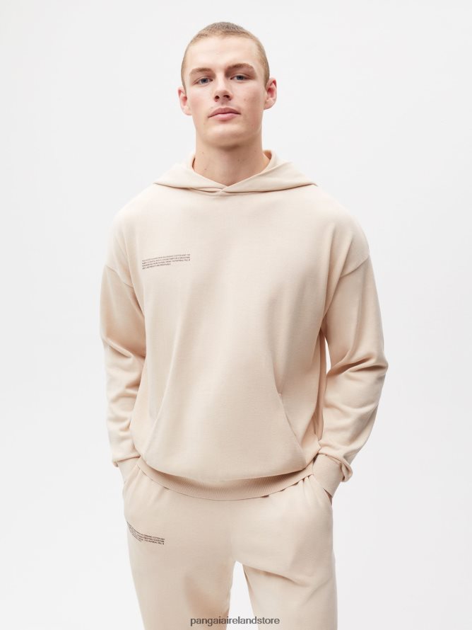 Women Pangaia Clothes Organic Cotton Knit Hoodie TT8Z4226 Sand