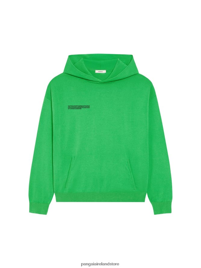 Women Pangaia Clothes Organic Cotton Knit Hoodie TT8Z4256 Jade Green