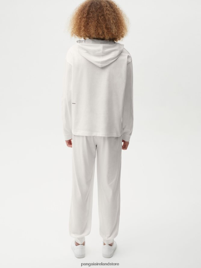 Women Pangaia Clothes Organic Cotton Loungewear Top With C-Fiber TT8Z42509 Off-White