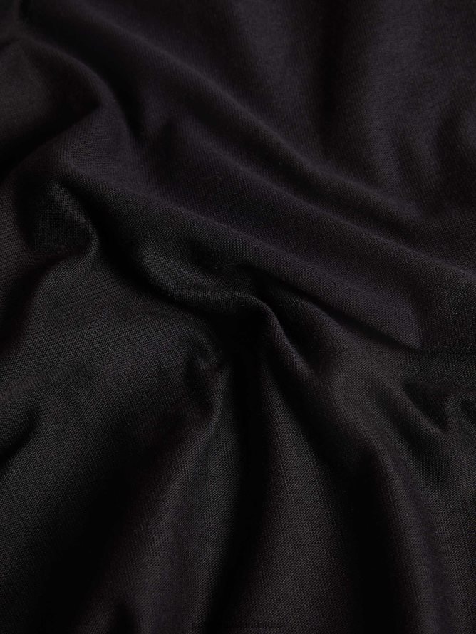 Women Pangaia Clothes Organic Cotton Loungewear Top With C-Fiber TT8Z4266 Black