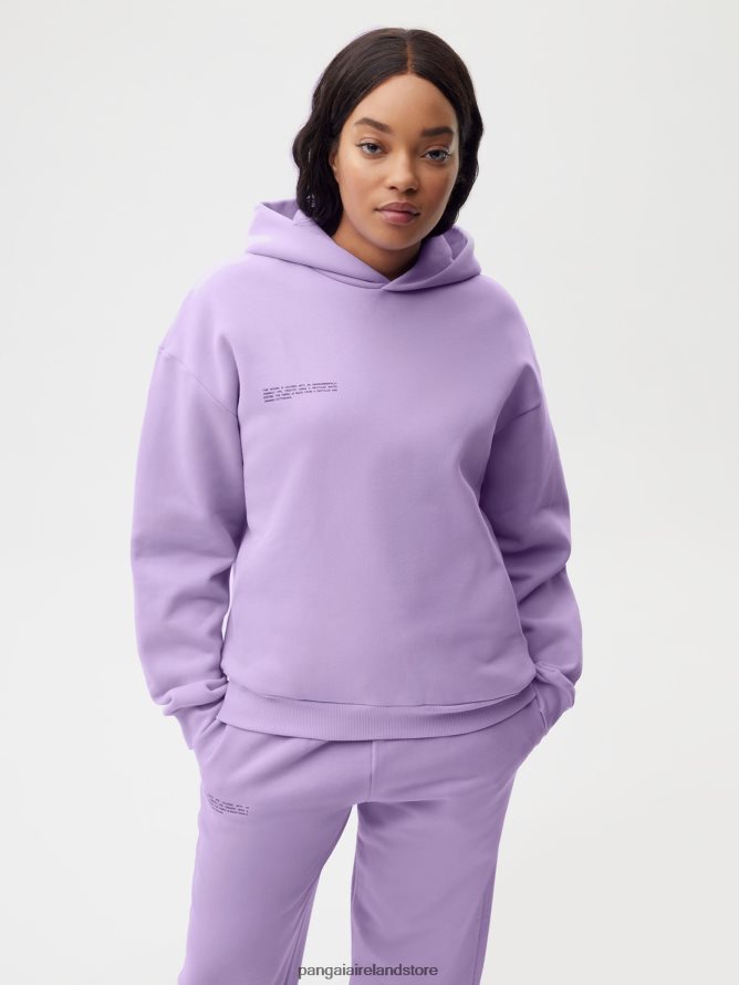 Women Pangaia Clothes Signature Hoodie TT8Z4222 Orchid Purple