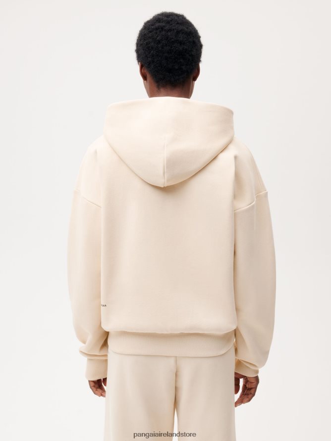 Women Pangaia Clothes Wide Fit Zipped Hoodie TT8Z4248 Sand