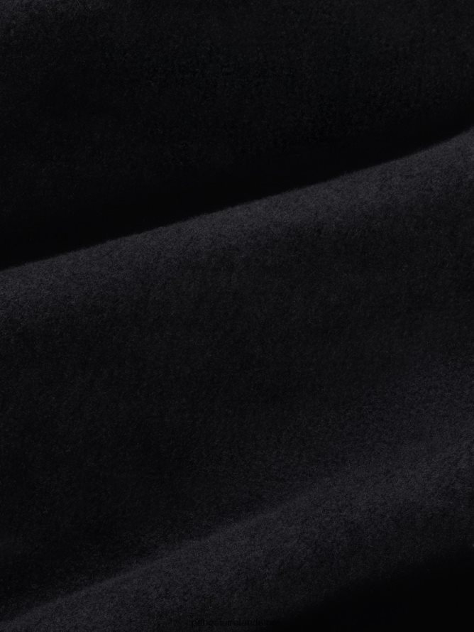 Women Pangaia Clothes Wide Fit Zipped Hoodie TT8Z4259 Black