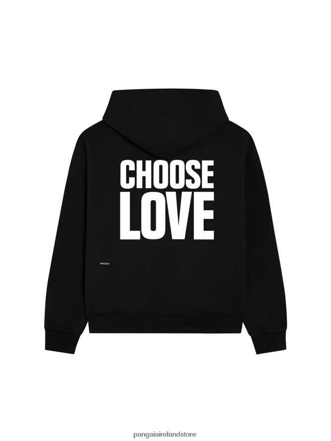 Women Pangaia Clothes X Choose Love Signature Hoodie TT8Z4262 Black