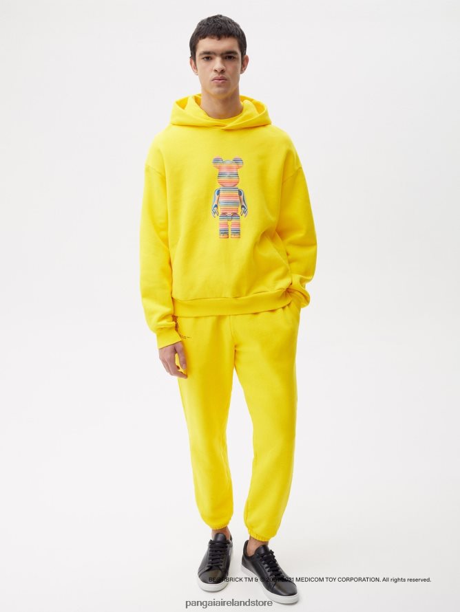 Women Pangaia Clothes X Haroshi Be@Rbrick Recycled Cotton Hoodie TT8Z4233 Saffron Yellow