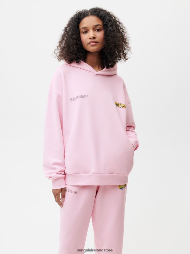 Women Pangaia Clothes X Roberto Lugo 365 Hoodie TT8Z4231 Funghi Pink