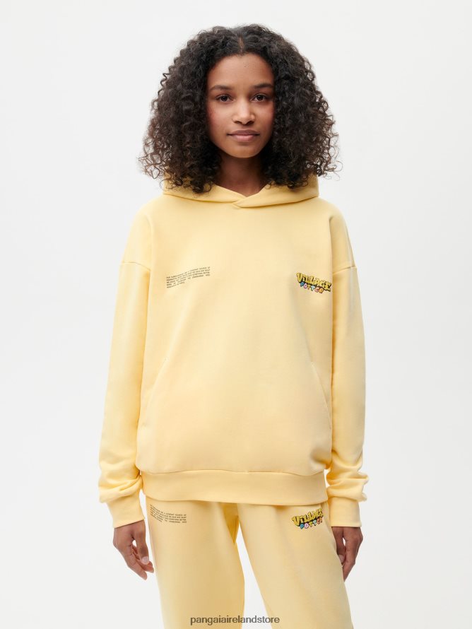 Women Pangaia Clothes X Roberto Lugo 365 Hoodie TT8Z4258 Buttercup Yellow