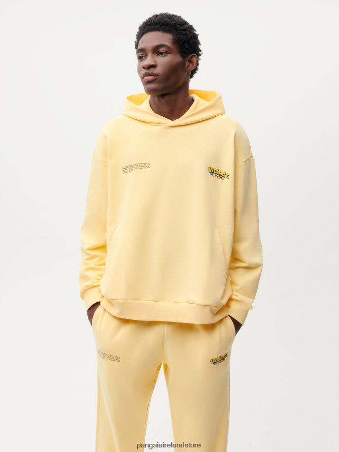 Women Pangaia Clothes X Roberto Lugo 365 Hoodie TT8Z4258 Buttercup Yellow