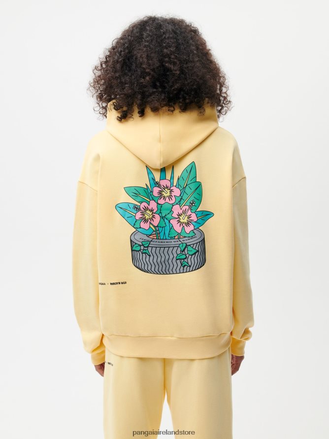 Women Pangaia Clothes X Roberto Lugo 365 Hoodie TT8Z4258 Buttercup Yellow