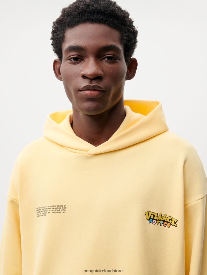 Women Pangaia Clothes X Roberto Lugo 365 Hoodie TT8Z4258 Buttercup Yellow