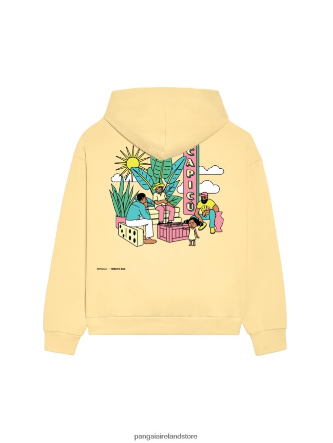 Women Pangaia Clothes X Roberto Lugo 365 Hoodie TT8Z4264 Buttercup Yellow
