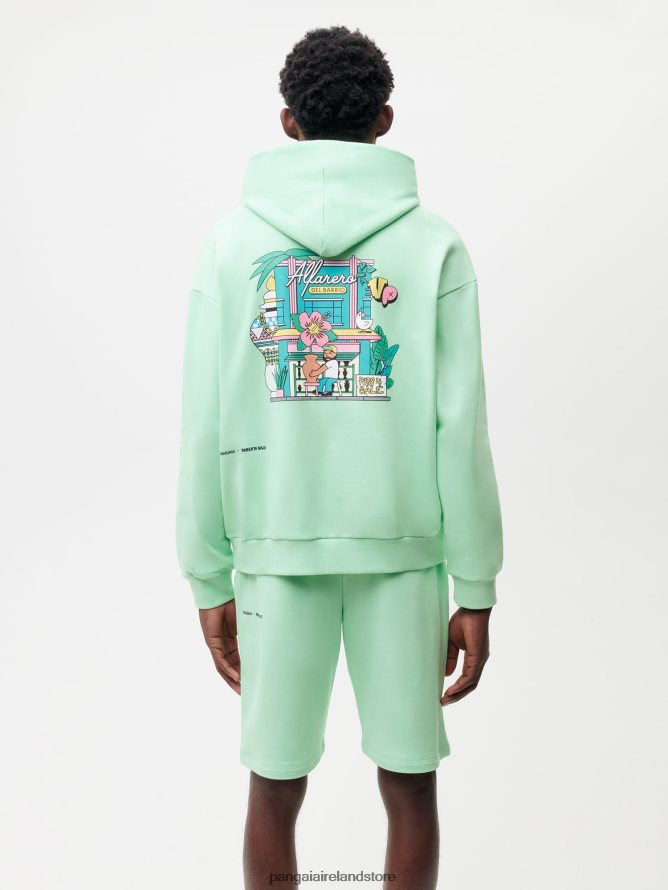 Women Pangaia Clothes X Roberto Lugo 365 Hoodie TT8Z4268 Lagoon Blue