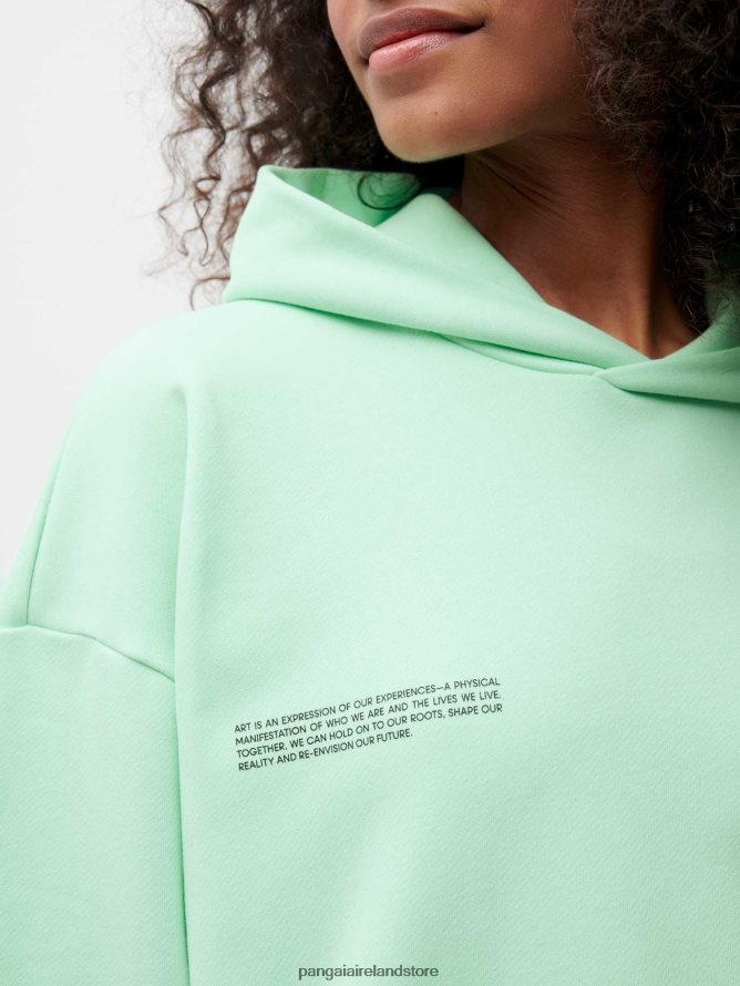 Women Pangaia Clothes X Roberto Lugo 365 Hoodie TT8Z4268 Lagoon Blue