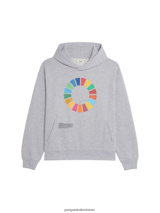Women Pangaia Clothes X Sdgs Signature Hoodie TT8Z4232 Grey Marl