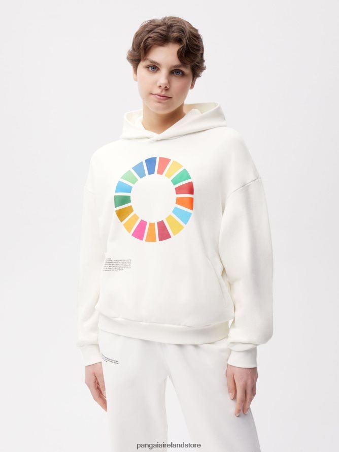 Women Pangaia Clothes X Sdgs Signature Hoodie TT8Z4246 Off-White
