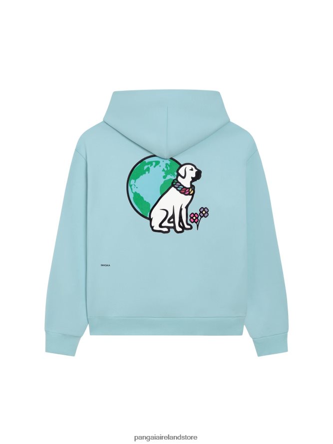 Women Pangaia Clothes X Victor Victor Signature Hoodie TT8Z4257 Celestial Blue