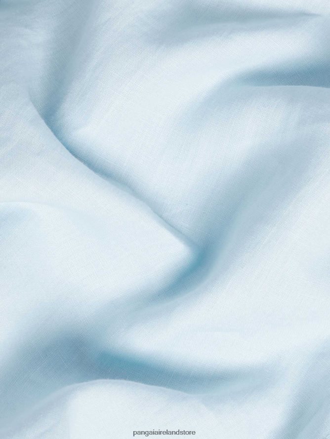 Women Pangaia Clothes Aloe Linen Tailored Blazer TT8Z42459 Baby Blue