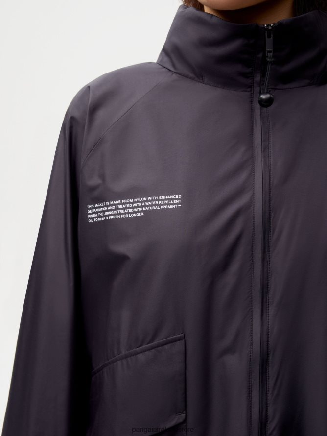 Women Pangaia Clothes Enhanced Degradation Nylon Jacket TT8Z42458 Black