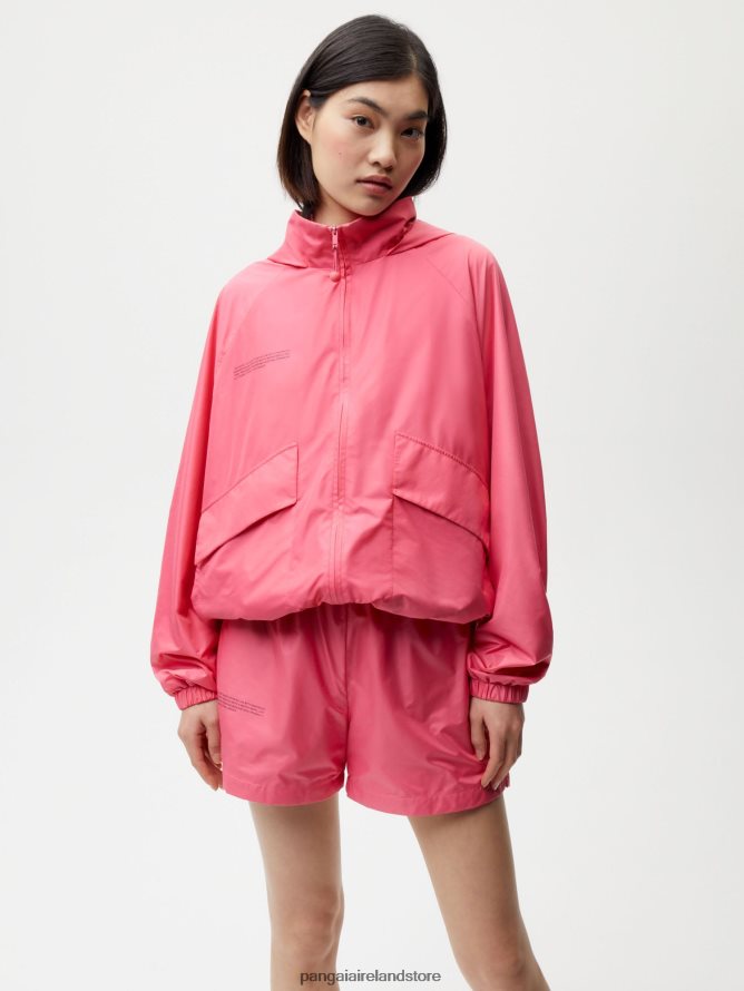 Women Pangaia Clothes Enhanced Degradation Nylon Jacket TT8Z42489 Lotus Pink