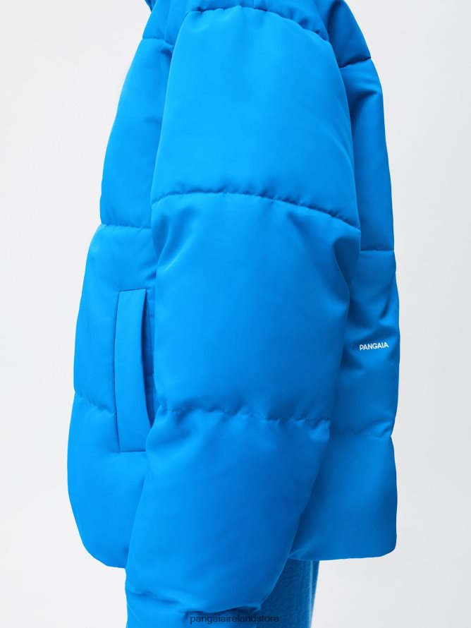 Women Pangaia Clothes Flwrdwn Bomber Jacket TT8Z42447 Cerulean Blue