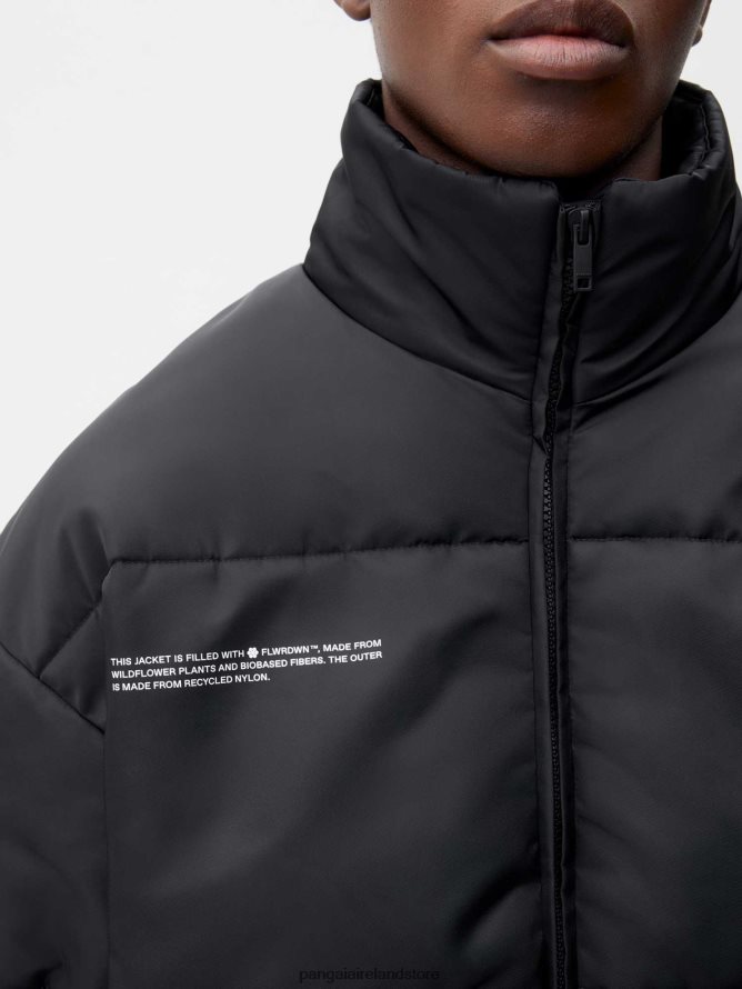 Women Pangaia Clothes Flwrdwn Bomber Jacket TT8Z42467 Black