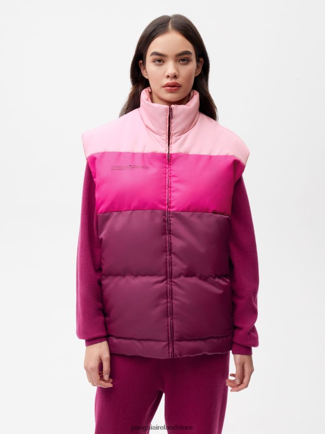 Women Pangaia Clothes Flwrdwn Gilet TT8Z42443 Plum Purple