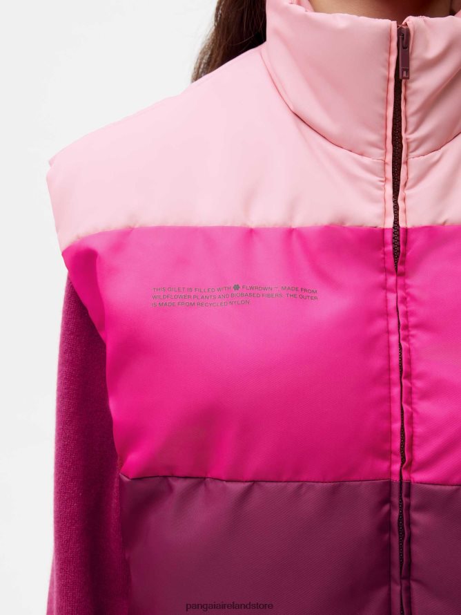 Women Pangaia Clothes Flwrdwn Gilet TT8Z42443 Plum Purple