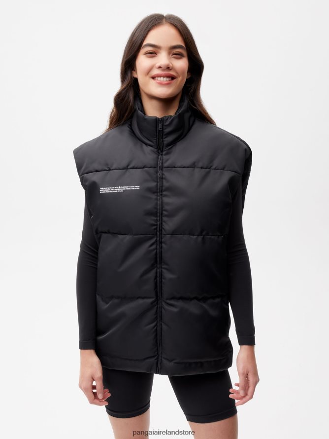 Women Pangaia Clothes Flwrdwn Gilet TT8Z42469 Black