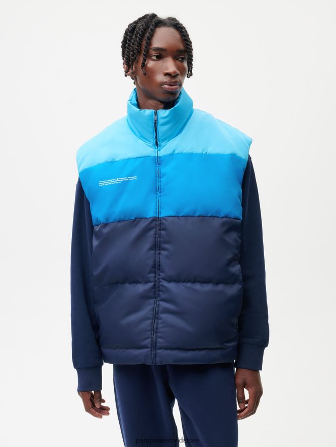 Women Pangaia Clothes Flwrdwn Gilet TT8Z42470 Navy Blue