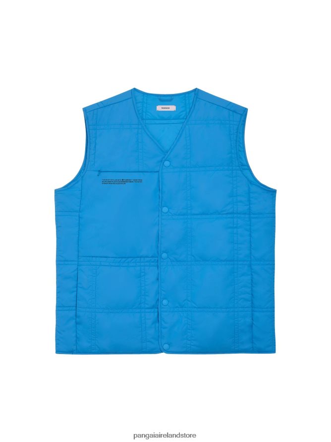 Women Pangaia Clothes Flwrdwn Quilted Gilet TT8Z42445 Cerulean Blue