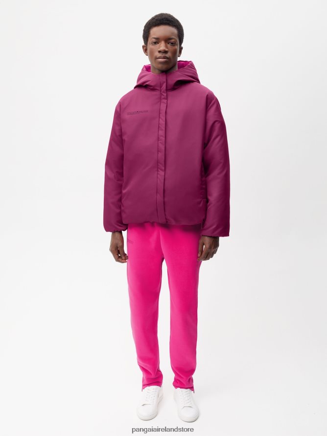 Women Pangaia Clothes Flwrdwn Reversible Jacket TT8Z42446 Plum Purple/Foxglove Pink