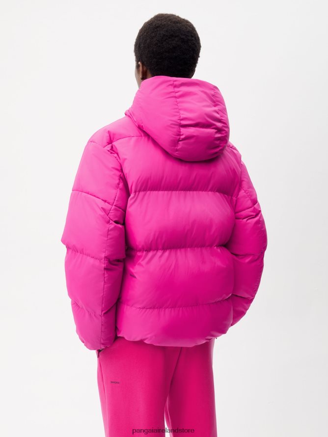 Women Pangaia Clothes Flwrdwn Reversible Jacket TT8Z42446 Plum Purple/Foxglove Pink