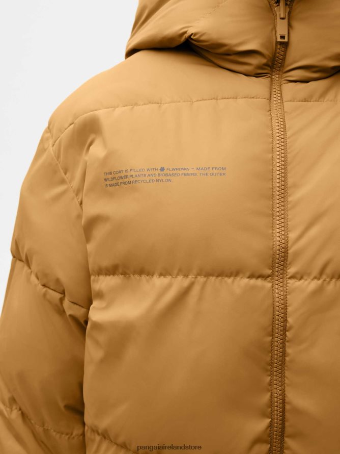 Women Pangaia Clothes Flwrdwn Reversible Jacket TT8Z42461 Foliage Green/Copper Brown