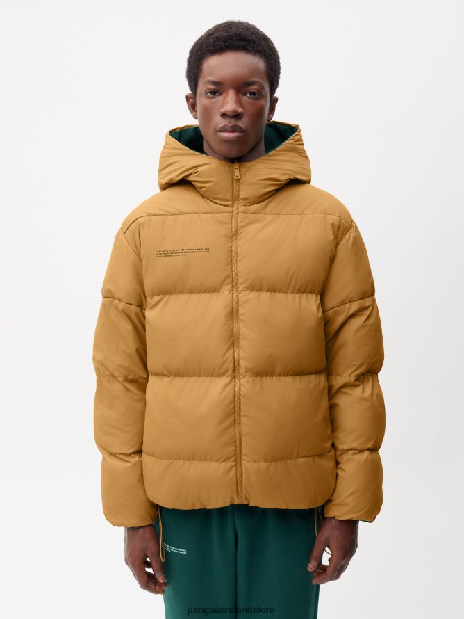 Women Pangaia Clothes Flwrdwn Reversible Jacket TT8Z42461 Foliage Green/Copper Brown