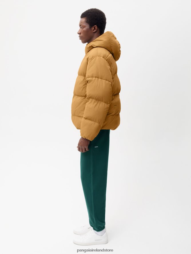 Women Pangaia Clothes Flwrdwn Reversible Jacket TT8Z42461 Foliage Green/Copper Brown