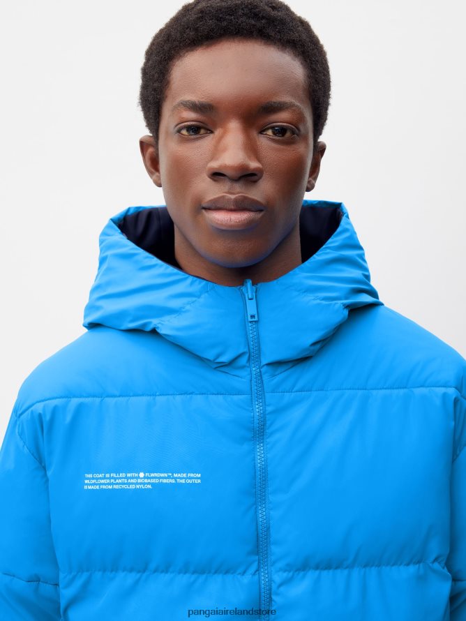 Women Pangaia Clothes Flwrdwn Reversible Jacket TT8Z42463 Navy Blue/Cobalt Blue