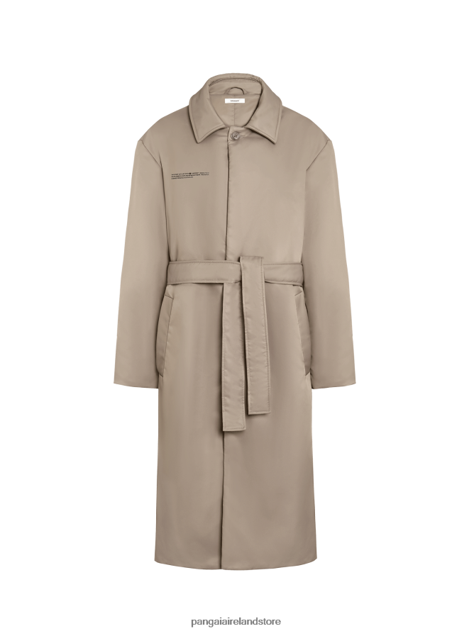 Women Pangaia Clothes Flwrdwn Trench Coat TT8Z42452 Taupe