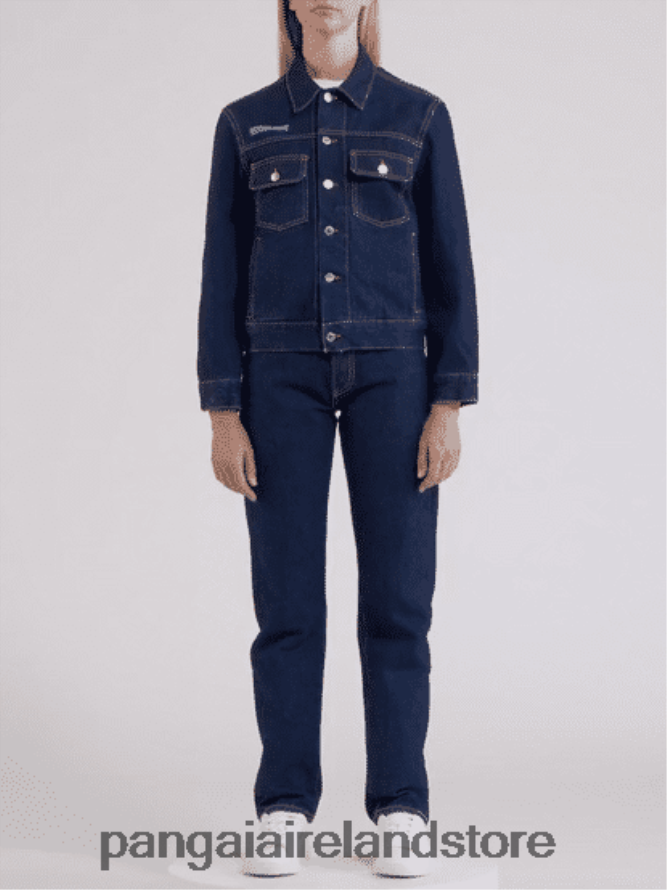 Women Pangaia Clothes Nettle Denim Jacket TT8Z42403 Rinse Wash