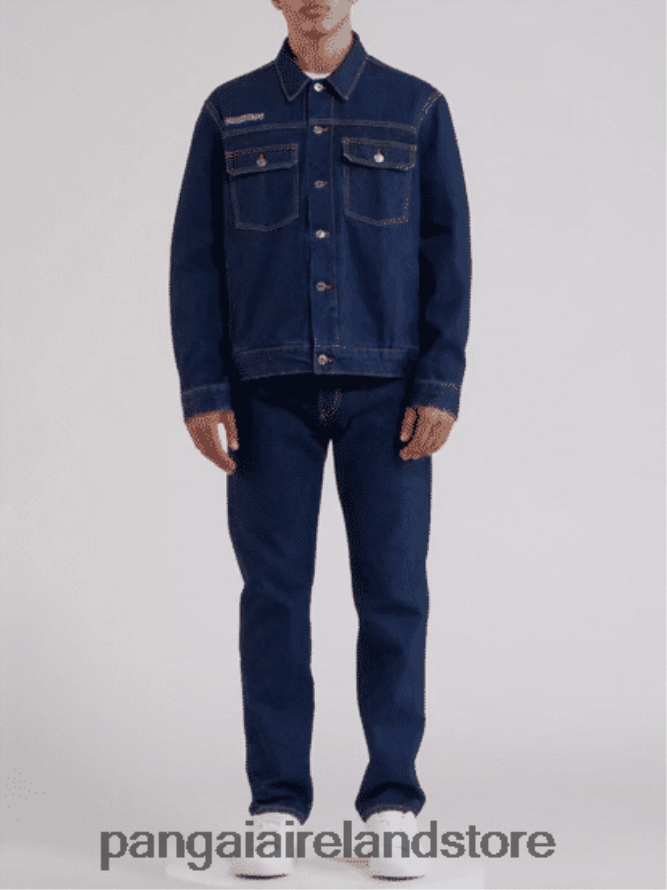 Women Pangaia Clothes Nettle Denim Jacket TT8Z42403 Rinse Wash