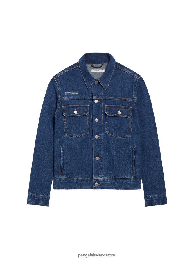 Women Pangaia Clothes Nettle Denim Jacket TT8Z42404 Mid Wash