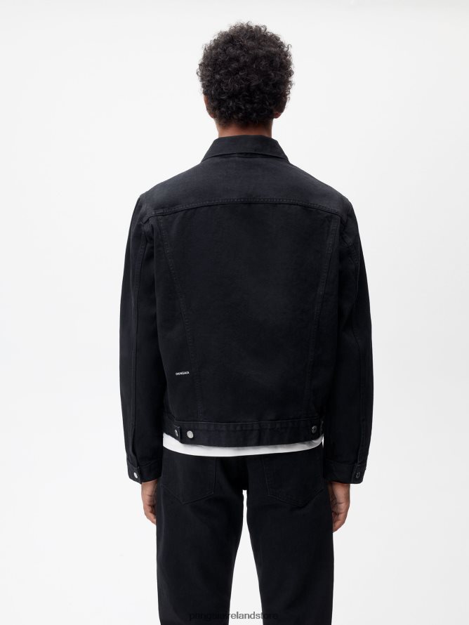 Women Pangaia Clothes Nettle Denim Jacket TT8Z42405 Black