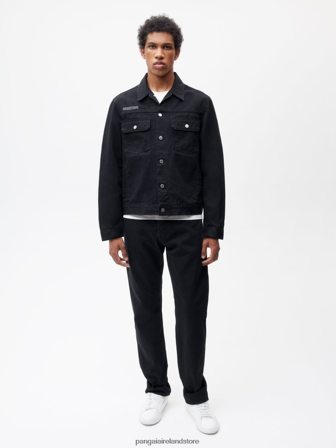 Women Pangaia Clothes Nettle Denim Jacket TT8Z42405 Black